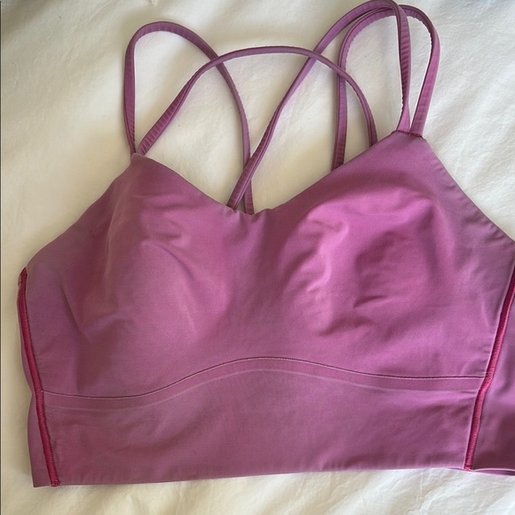 Lululemon Pink Like a Cloud Bra A-C Cup ~14" P2P (approximate size 10) - Picture 1 of 2